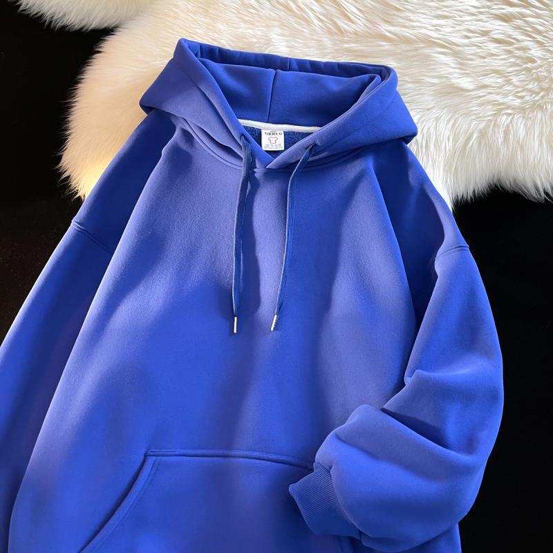 Oversized Fleece Lined Hooded Pullover Sweatshirt