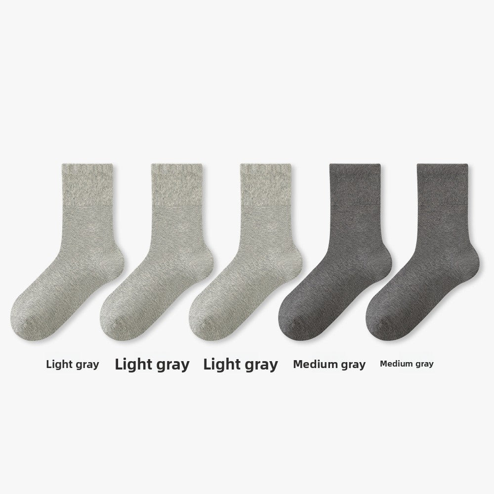 Pure Cotton Antibacterial Mid Calf Unisex Casual Socks