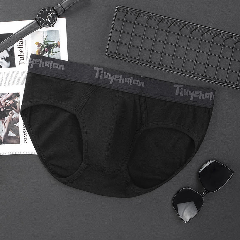 Ribbed Cotton Mid Waist Seamless Men’s Brief Underwear