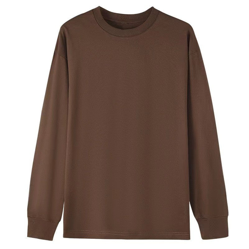 Heavyweight Cotton Oversized Long Sleeve Crewneck T-Shirt