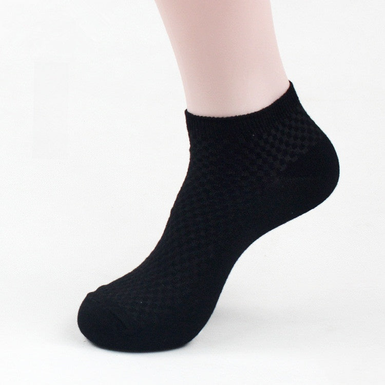 Bamboo Fiber Antibacterial Ankle Socks with Gift Box