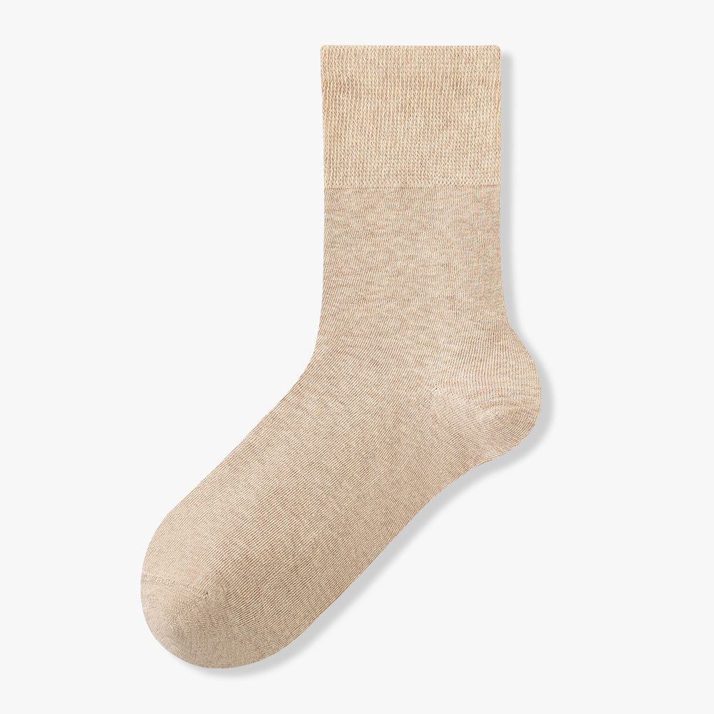 Pure Cotton Antibacterial Mid Calf Unisex Casual Socks
