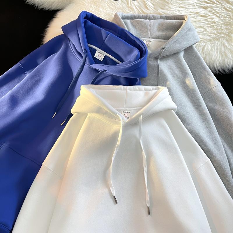 Oversized Fleece Lined Hooded Pullover Sweatshirt