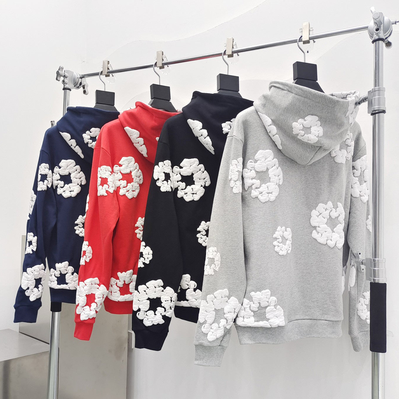 Heavyweight Fleece Lined Loose Fit Printed Hooded Sweatshirt