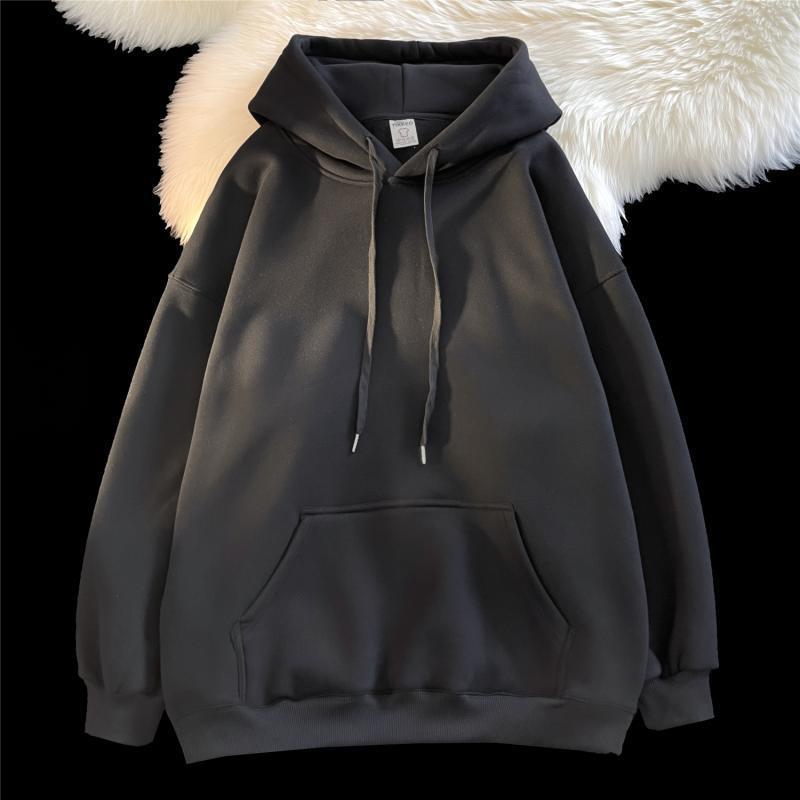 Oversized Fleece Lined Hooded Pullover Sweatshirt