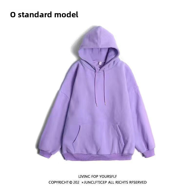 Oversized Fleece Lined Hooded Pullover Sweatshirt