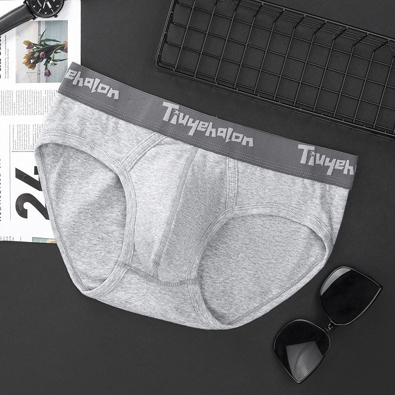 Ribbed Cotton Mid Waist Seamless Men’s Brief Underwear