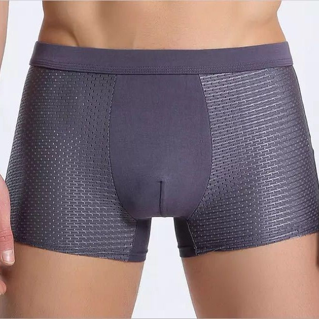 Breathable Ice Silk Mesh Mid Rise Seamless Men’s Underwear