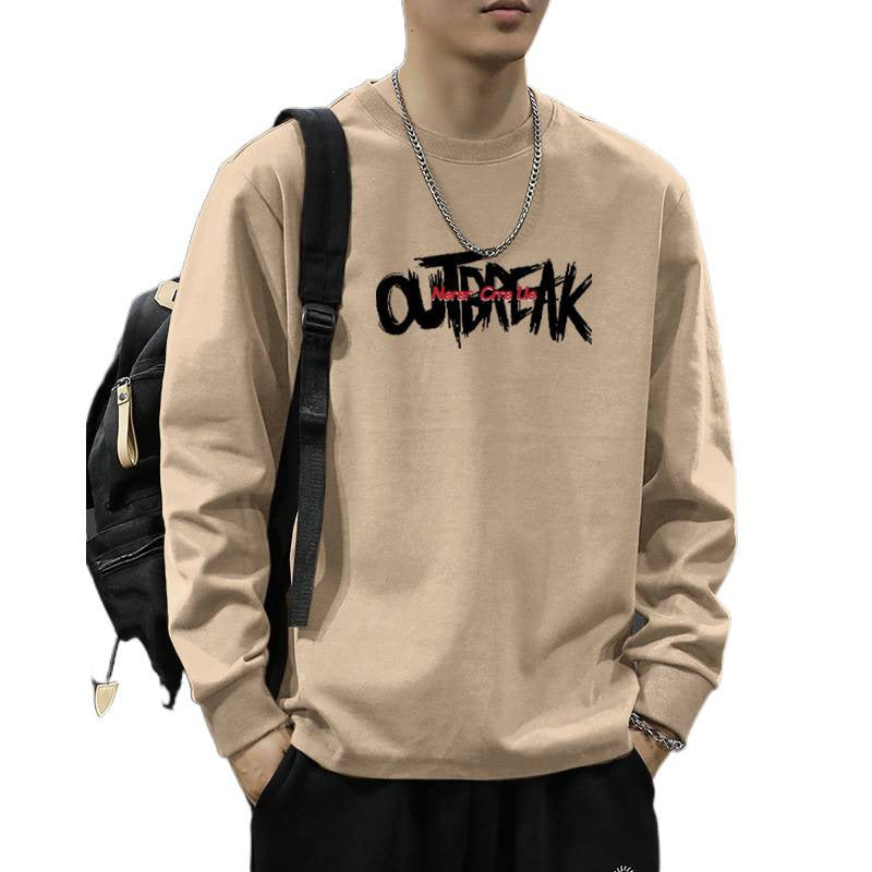 Heavyweight Cotton Loose Fit Long Sleeve Printed T-Shirt