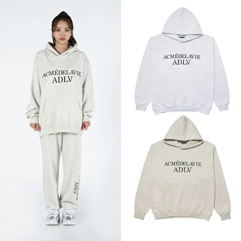 Unisex Cotton Terry Loose Fit Hooded Printed Sweatshirt