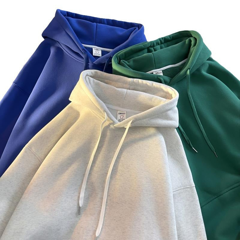 Oversized Fleece Lined Hooded Pullover Sweatshirt