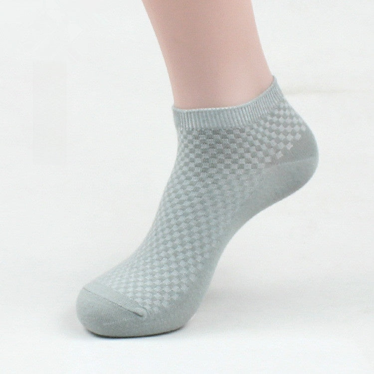 Bamboo Fiber Antibacterial Ankle Socks with Gift Box