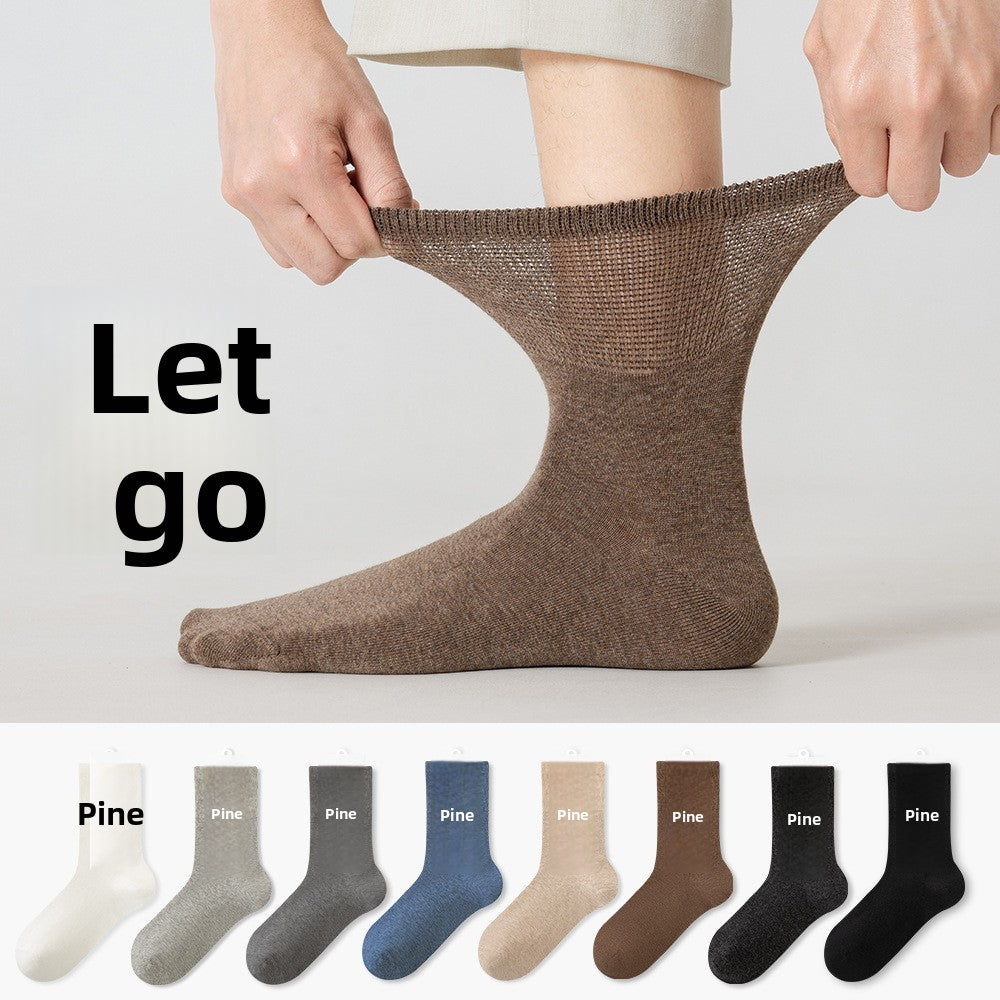 Pure Cotton Antibacterial Mid Calf Unisex Casual Socks