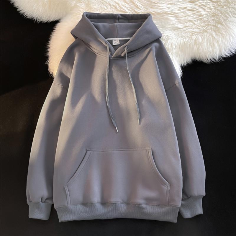 Oversized Fleece Lined Hooded Pullover Sweatshirt