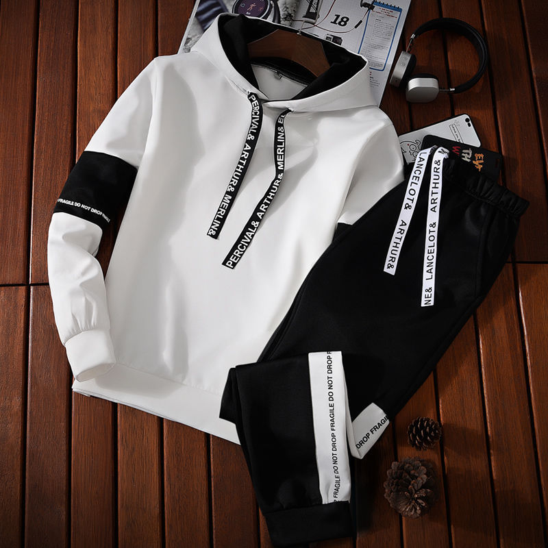 Korean Style Cotton Blend Casual Matching Set