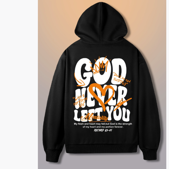 Loose Fit Crown Print Fleece Lined Pullover Sweatshirt