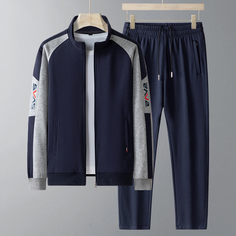 Pure Cotton Korean Style Casual Jacket and Pants Set