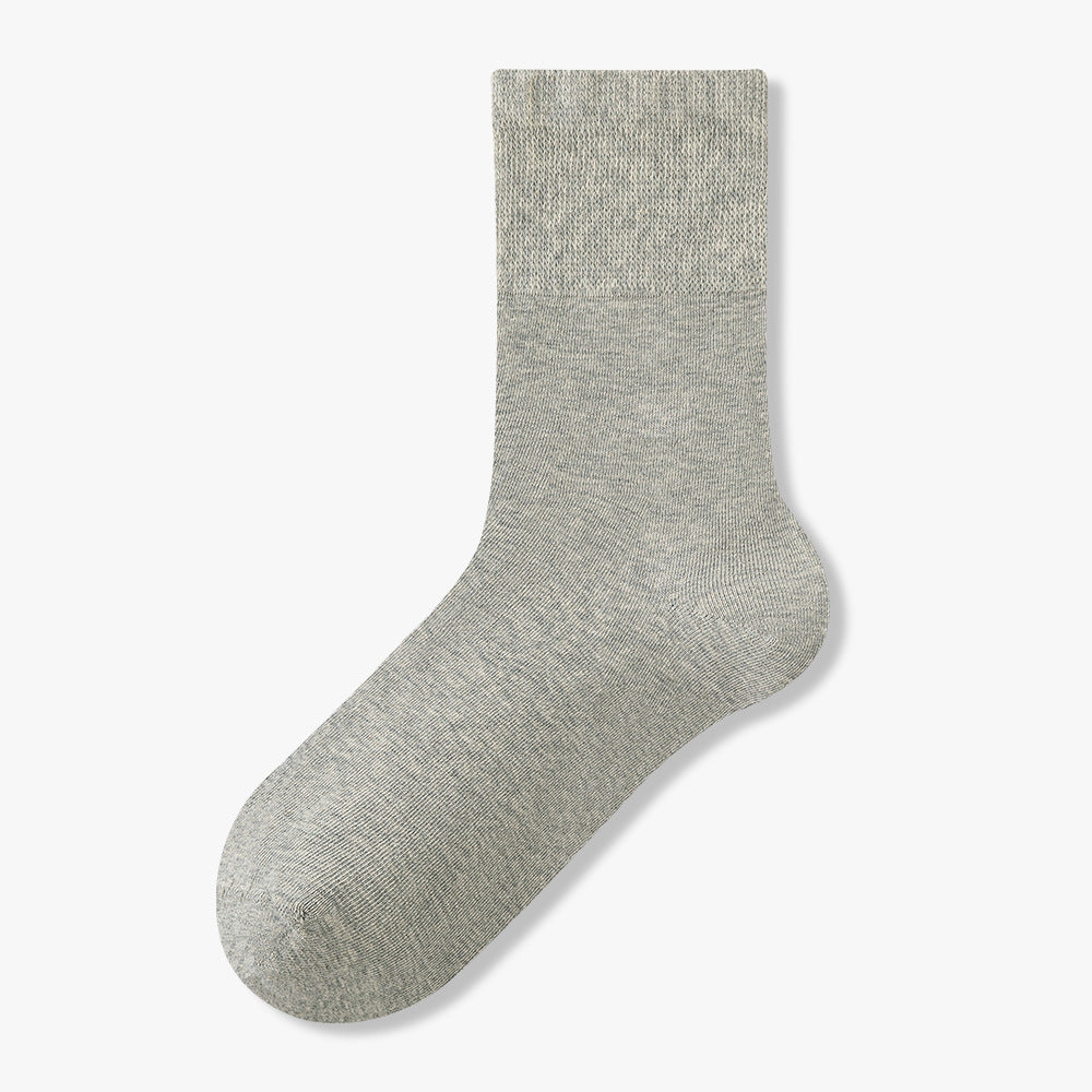 Pure Cotton Antibacterial Mid Calf Unisex Casual Socks
