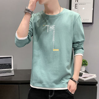 Loose Fit Letter Print Crewneck Long Sleeve T-Shirt