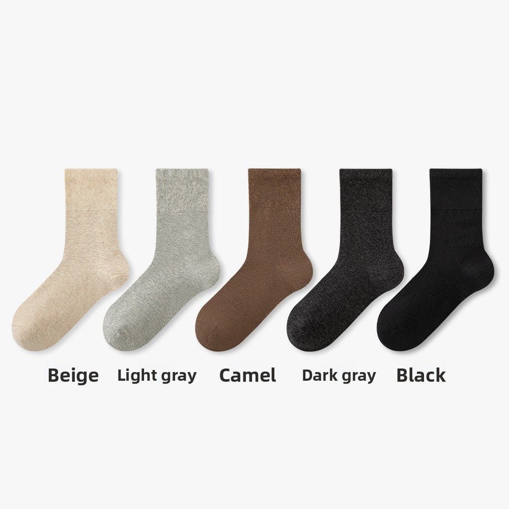 Pure Cotton Antibacterial Mid Calf Unisex Casual Socks