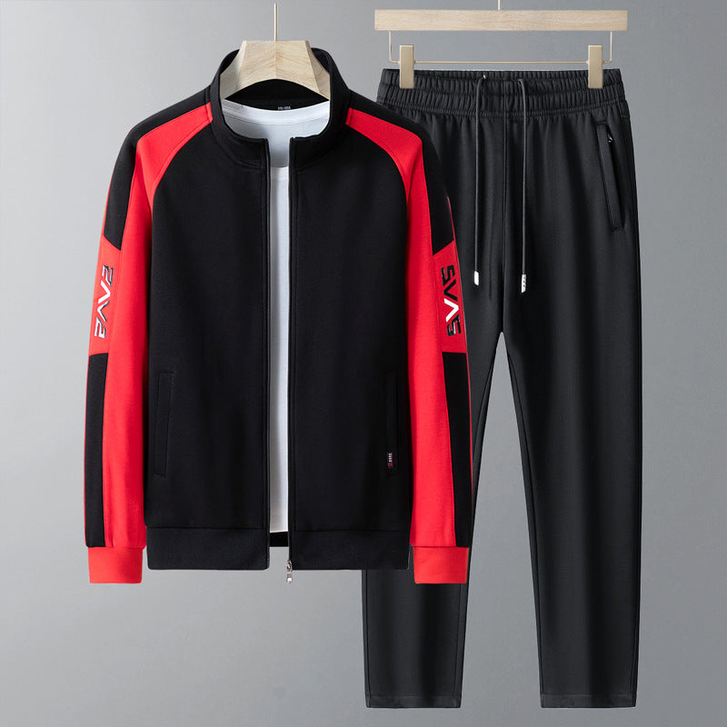 Pure Cotton Korean Style Casual Jacket and Pants Set