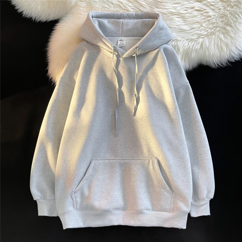 Oversized Fleece Lined Hooded Pullover Sweatshirt