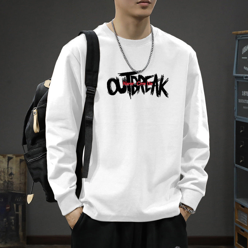 Heavyweight Cotton Loose Fit Long Sleeve Printed T-Shirt