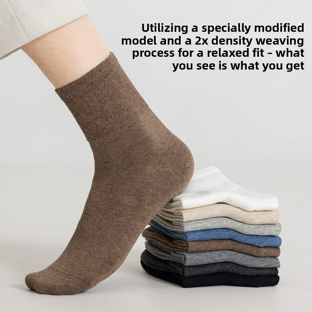 Pure Cotton Antibacterial Mid Calf Unisex Casual Socks