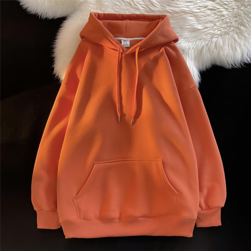 Oversized Fleece Lined Hooded Pullover Sweatshirt
