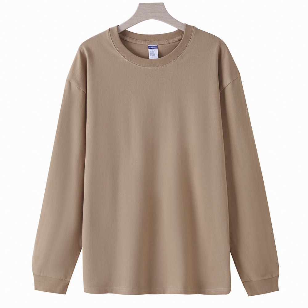 Heavyweight Cotton Oversized Long Sleeve Crewneck T-Shirt