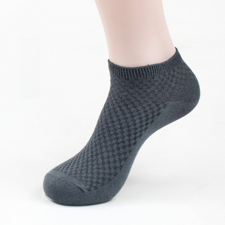 Bamboo Fiber Antibacterial Ankle Socks with Gift Box