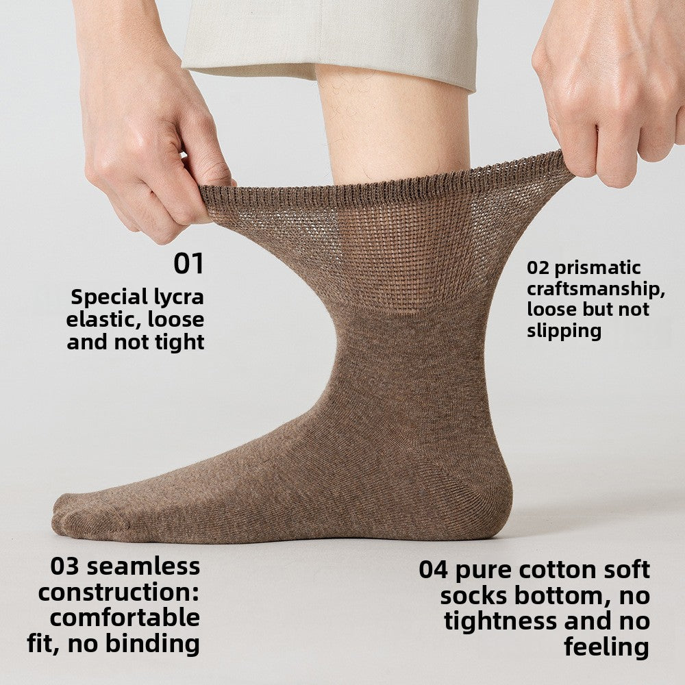 Pure Cotton Antibacterial Mid Calf Unisex Casual Socks