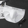 Ribbed Cotton Mid Waist Seamless Men’s Brief Underwear