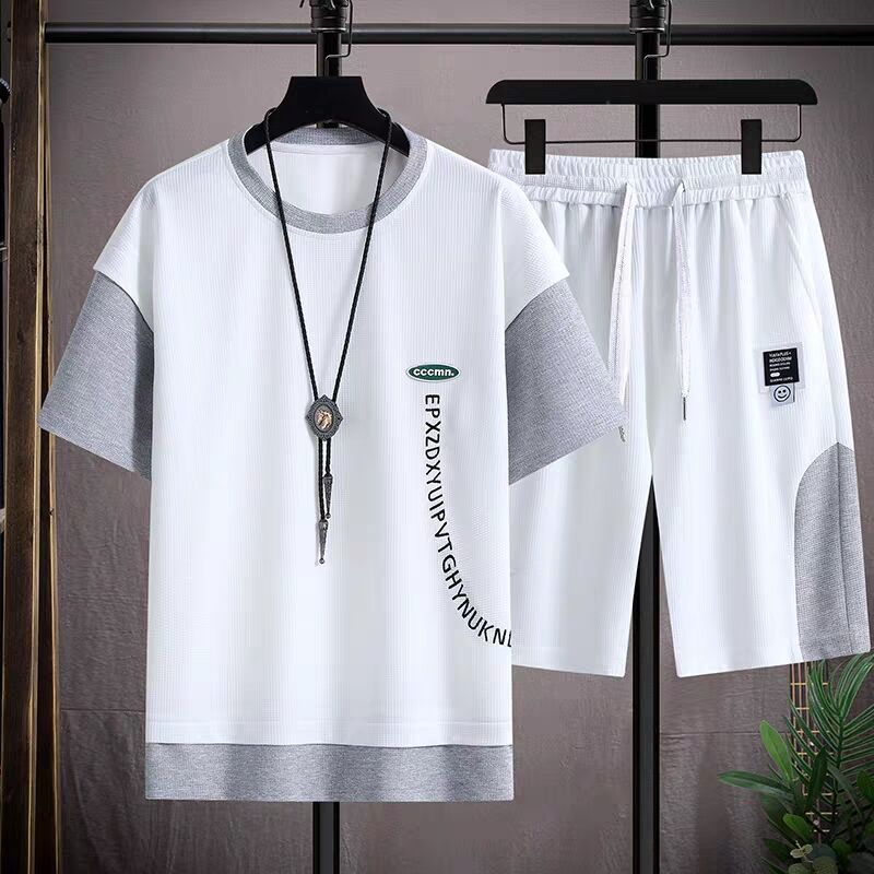 Lightweight Loose Fit Sports Leisure T-Shirt and Shorts Set